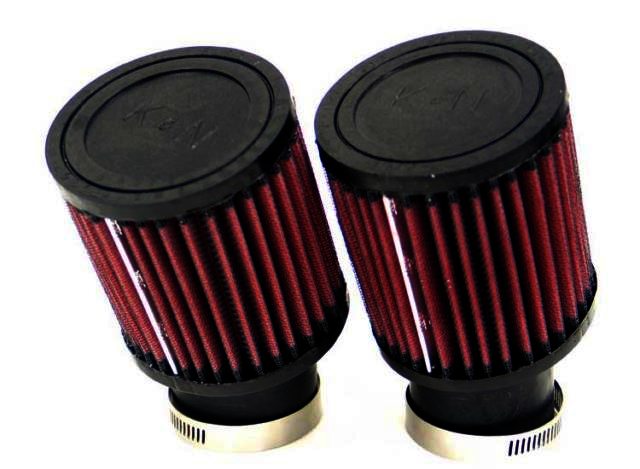 K&N Universal Rubber Filter - 2-1/16"20 DEG FLG, 3-1/2"D, 4"H (2 - Klik om te sluiten