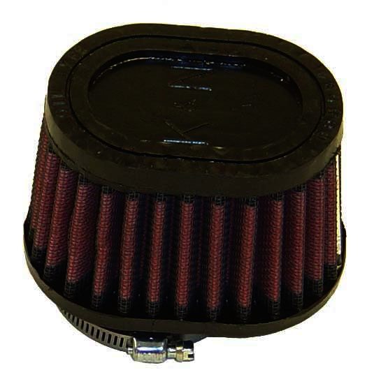 K&N Universal Rubber Filter - 2"FLG O/S, 4" X 3", 2-3/4"H, OVAL - Klik om te sluiten