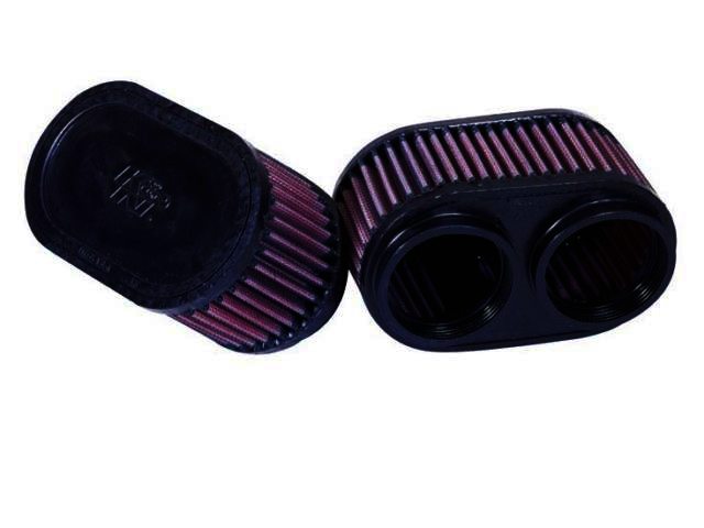 K&N Universal Rubber Filter - 2-3/8"DUAL FLG, GSXR, OVAL (2 PER - Klik om te sluiten