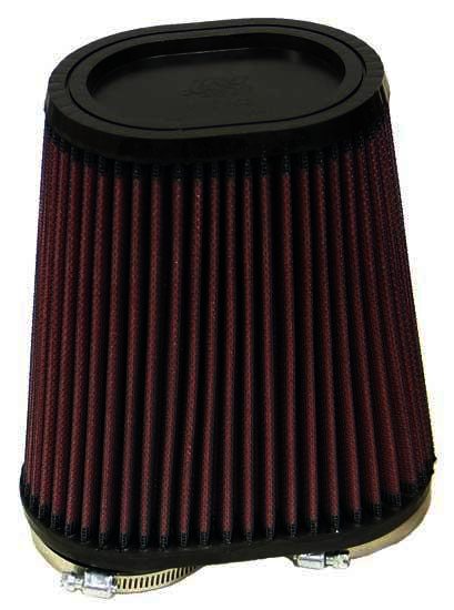 K&N Universal Rubber Filter - 2-3/8"DUAL FLG, 6-1/4" X 3-3/4"B, - Klik om te sluiten