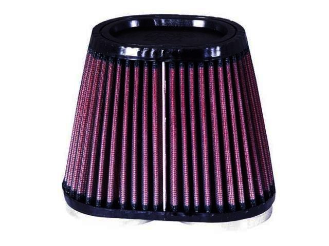 K&N Universal Rubber Filter - 2-3/8"DUAL FLG, 6-1/4" X 3-3/4"B, - Klik om te sluiten