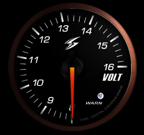 STRI DigitalSD gauge 52mm RPM - Volt - Klik om te sluiten