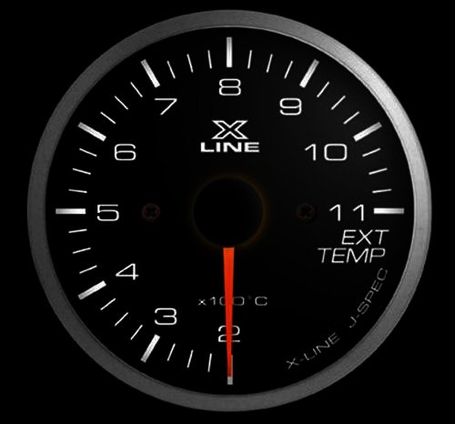 STRI X-line gauge 52mm Exhaust Gas Temperature - Klik om te sluiten