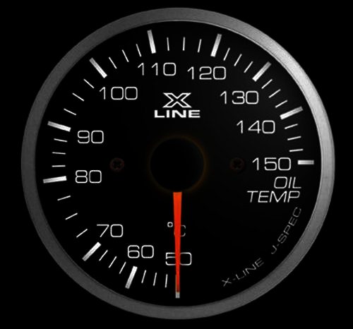 STRI X-line gauge 52mm Oil temperature - Klik om te sluiten