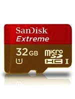 SanDisk 32Gb SanDisk Extreme microSDHC card - Klik om te sluiten
