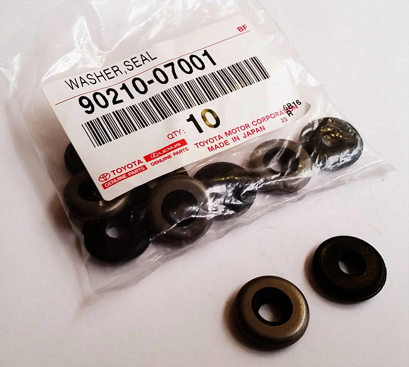 Toyota OEM rubber washer under valve cover bolt - Klik om te sluiten