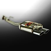 Supersprint Rear exhaust 120 x 80 - Whit "Power Loop" silencer - - Klik om te sluiten