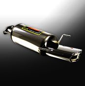 Supersprint Rear exhaust ov. EVO 145x75 stainless steel - Under - Klik om te sluiten