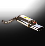 Supersprint Rear exhaust R. ov. 145 x 75 Stainless steel - VW PA - Klik om te sluiten