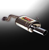 Supersprint Rear exhaust 90 x 85 Stainless steel - HONDA CIVIC C - Klik om te sluiten