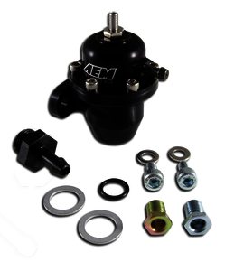 AEM Adjustable Fuel Pressure Regulator. Black. Acura & Honda Inl