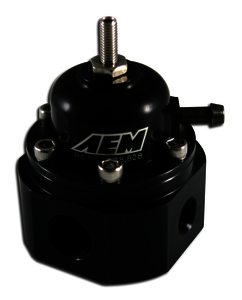 AEM Universal Adjustable Fuel Pressure Regulator. Black. Inlet: