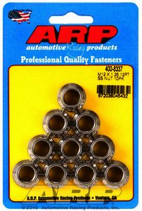 ARP M12 X 1.25 SS M14 socket 12pt nut kit