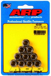 ARP M9 X 1.00 SS M11 socket 12pt nut kit