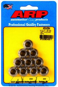 ARP M10 X 1.25 SS M12 socket 12pt nut kit