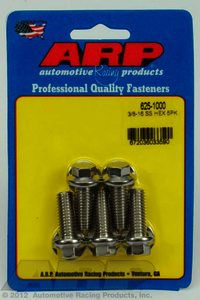 ARP 3/8-16 x 1.000 hex 7/16 wrenching SS bolts