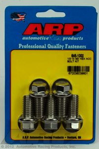 ARP 1/2-13 X 1.000 hex SS bolts