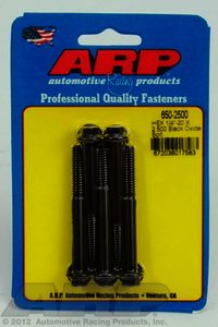 ARP 1/4-20 X 2.500 hex black oxide bolts