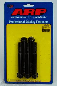 ARP 7/16-14 X 3.750 hex black oxide bolts