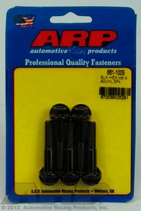 ARP M8 x 1.25 x 40 hex black oxide bolts