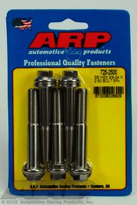 ARP 3/8-24 x 2.500 hex 7/16 wrenching SS bolts