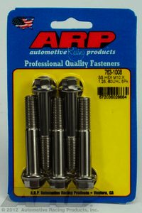 ARP M10 x 1.25 x 60 hex SS bolts