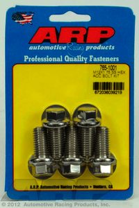 ARP M12 x 1.75 x 25 hex SS bolts