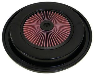 K&N X-Stream Top Filter - X-STREAM CHEVY & GMC 15-3/8" OD, BLK,