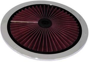 K&N X-Stream Top Filter - X-STREAM TOP 14" OD / CHROME