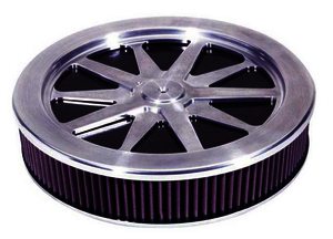 K&N Custom Assembly - 10 SPOKE ROUND DESIGN; 14"OD, 3-3/4"H (RIS