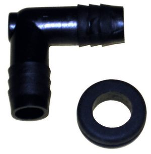 K&N Vent Kit - VENT KIT; 90 DEG, 1/2"FLG, W/GRMT