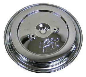 K&N Top Plate - CHROME TOP,2 HOLE,W/K&N LOGO