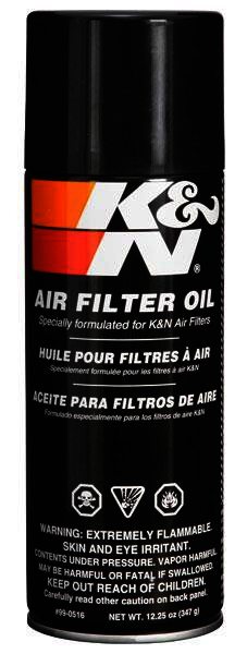 K&N Air Filter Oil - 12.25oz - Aerosol - FILTER OIL; 12.25 OZ AE