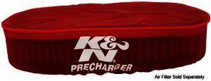 K&N Air Filter Wrap - PRECHARGER WRAP,RED.,CUSTOM