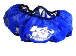 K&N Air Filter Wrap - PRECHARGER WRAP,BLU.,CUSTOM