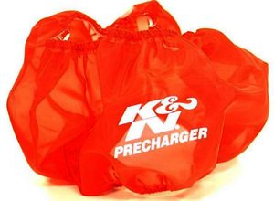 K&N Air Filter Wrap - PRECHARGER WRAP,RED.,CUSTOM