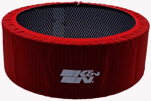 K&N Air Filter Wrap - PRECHARGER WRAP,RED.,CUSTOM