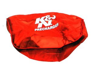 K&N Air Filter Wrap - PRECHARGER WRAP,RED.,CUSTOM