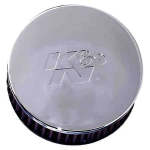 K&N Universal Chrome Filter - 2-7/16"FLG, 5-1/8"OD, 2"H