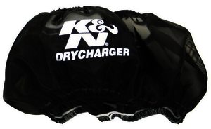 K&N Air Filter Wrap - DRYCHARGER WRAP; 57-3028, 57-3029, BLACK