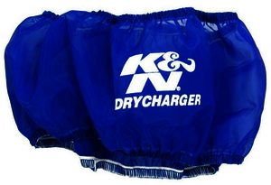 K&N Air Filter Wrap - DRYCHARGER WRAP; 57-3028, 57-3029, BLUE
