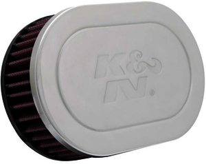 K&N Universal Chrome Filter - OVAL FLG;GM TPI CUSTOM