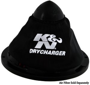 K&N Air Filter Wrap - DRYCHARGER; APOLLO, BLACK