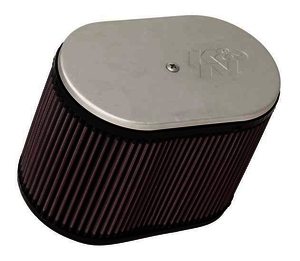 K&N Universal Air Filter - 2-5/8" DUAL, 9" X 5-1/2", 6-1/4"H