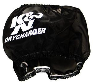 K&N Air Filter Wrap - DRYCHARGER WRAP; RF-1028, BLACK