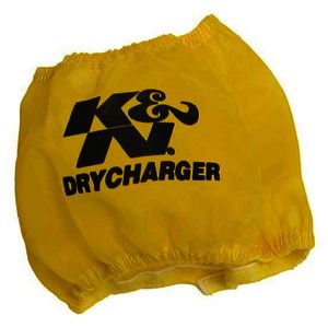 K&N Air Filter Wrap - DRYCHARGER WRAP; RF-1028, YELLOW