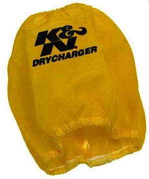 K&N Air Filter Wrap - DRYCHARGER WRAP; RF-1036, YELLOW