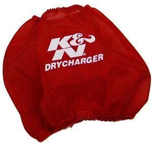 K&N Air Filter Wrap - DRYCHARGER WRAP; RF-1048, RED