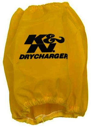K&N Air Filter Wrap - DRYCHARGER WRAP; RF-1048, YELLOW