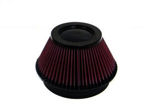 K&N Universal Air Filter - Carbon Fiber Top - 6"FLG, 7-1/2"B, 4-